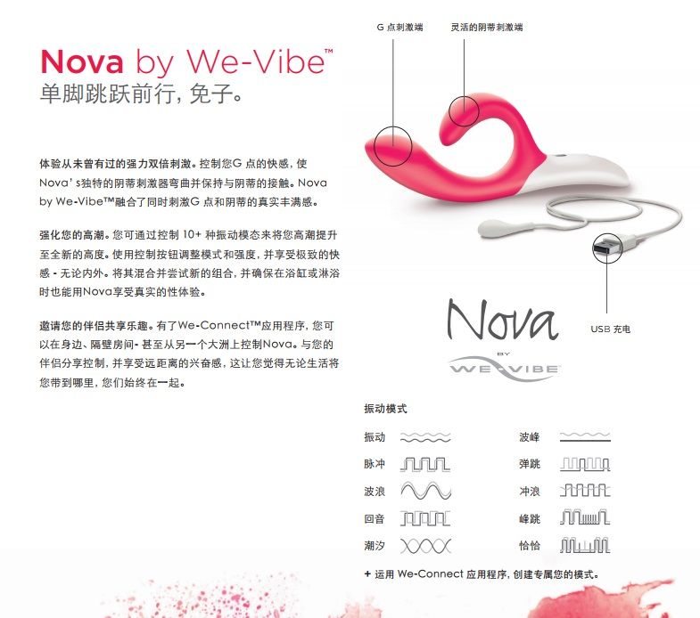 The new dual stimulation superstar.
Nova by We-Vibe™ combi... We-Vibe - Nova Vibrator photo-17