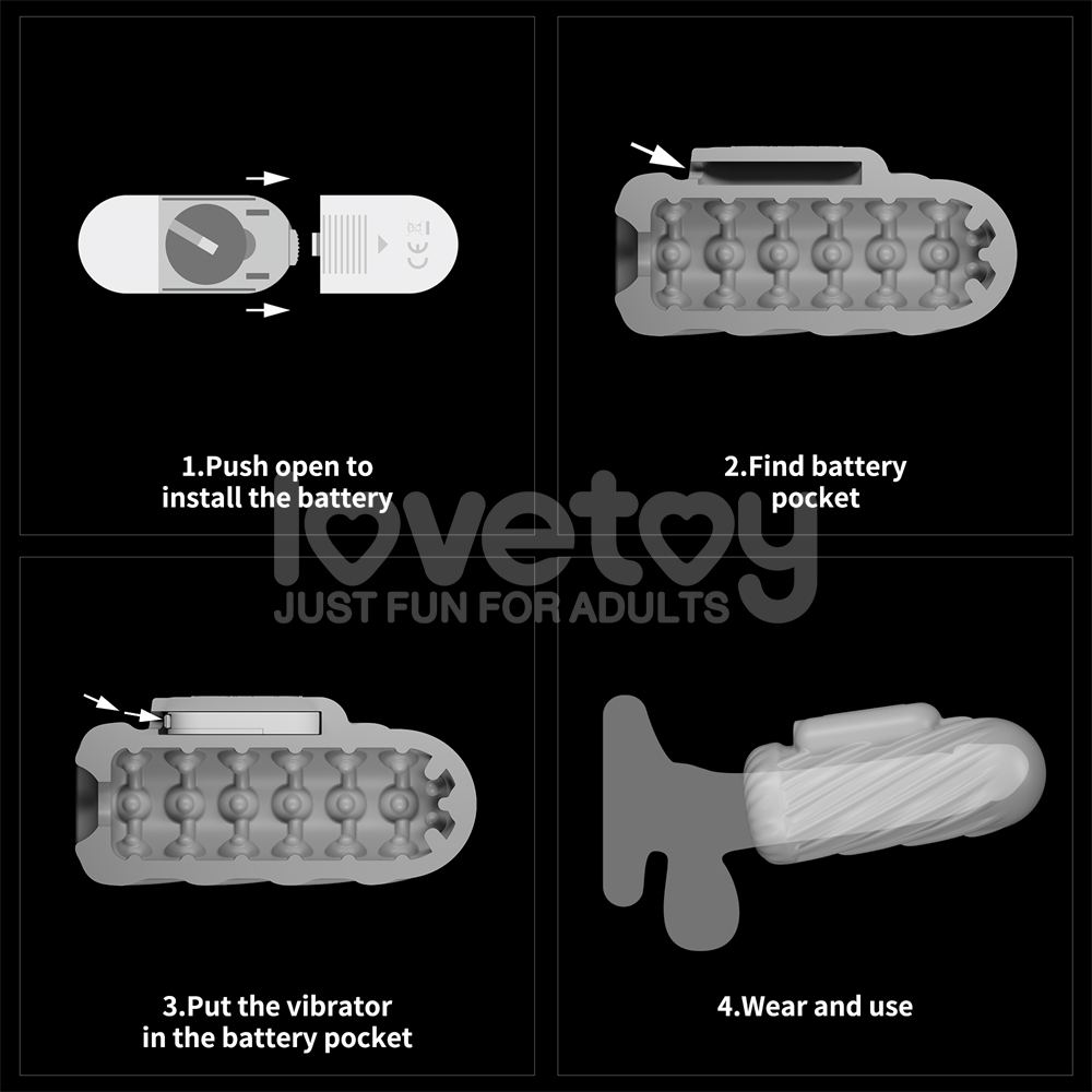 Discover ultimate pleasure and versatility with the Lovetoy ... Lovetoy - Knights Ring Vibro 2in1 Sleeve - Spiral photo-15