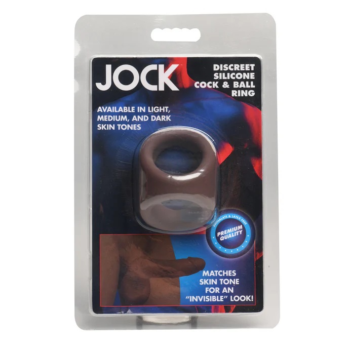 Transform your intimate moments with our skin-tone matching ... Jock - Cock & Ball Ring - Dark photo-6