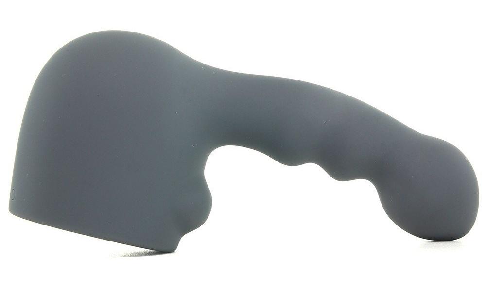 Le Wand Weighted Silicone Attachments are designed to fit sn... Le Wand - Ripple Weighted Silicone Attachment - Grey photo-6