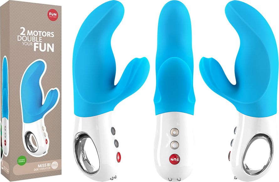 MiSS Bi – DER Vibrator combines phenomenal clitoris stimulat... Fun Factory - Miss Bi Turquoise photo-16