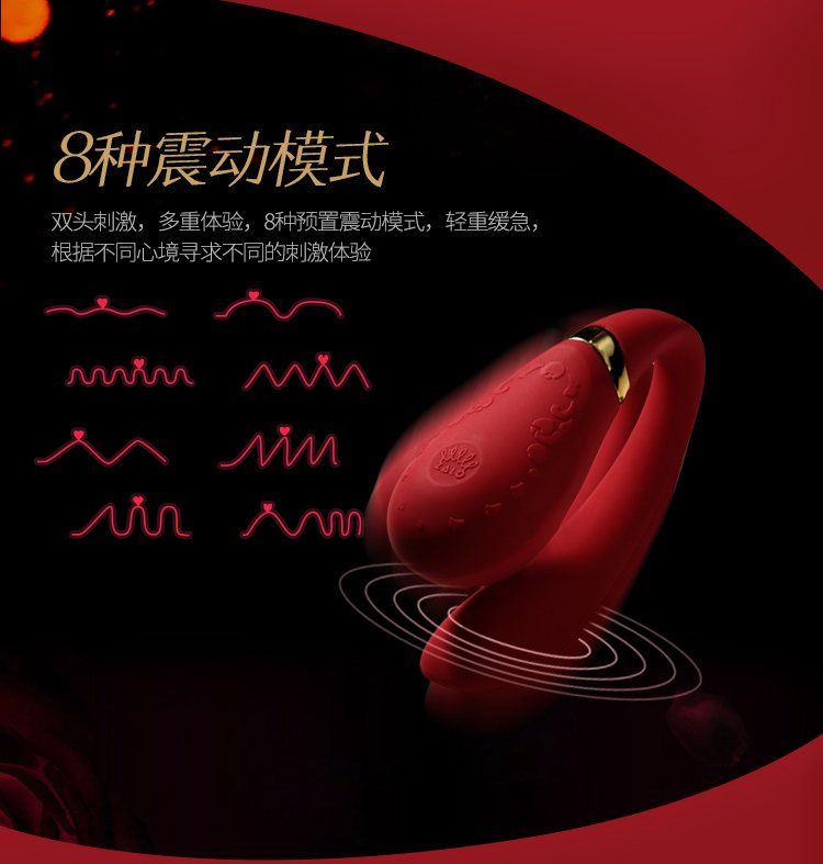 Designed with our best wishes for you to be happy as Princes... Zalo - Fanfan APP Couple Massager Set - Bright Red photo-24