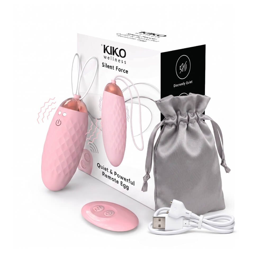 KIKO - 静音轻巧强力遥控震动器 - 粉红色 照片-11