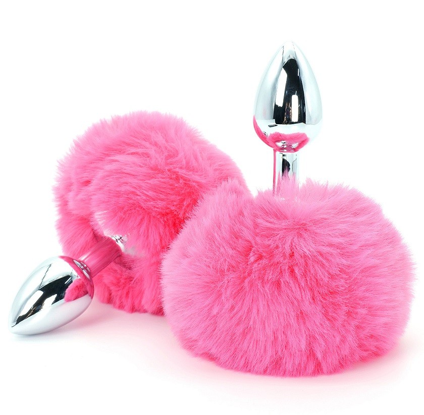 Experience the elegance of the Enchanting Bunnytail by HAPPI... ToyJoy - Happiness Butt Plug w Tail - Pink photo-3