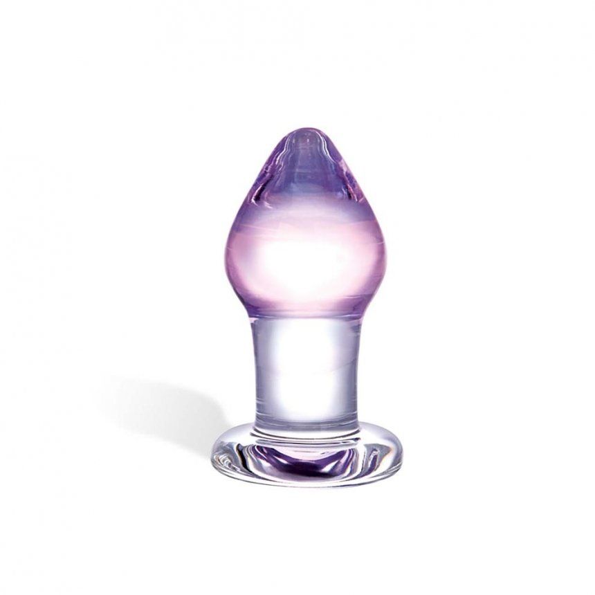 The Amethyst Rain Butt Plug is a beautiful butt plug that is... Glas - Amethyst Rain Butt Plug photo-2
