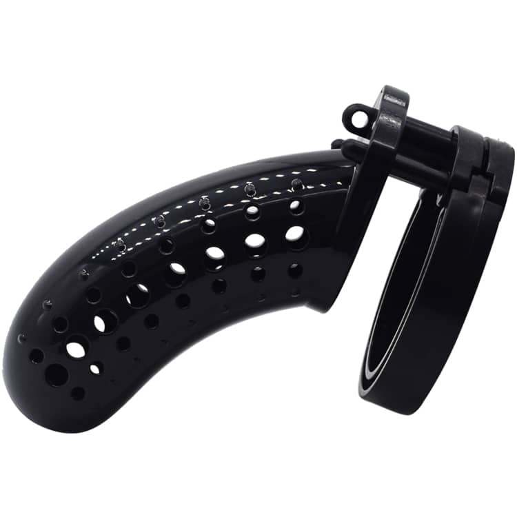 Material: Quality Plastic
Total high: 127mm
Cage high: 115mm... FAAK - Plastic Chastity Cage 23 - Black photo-5