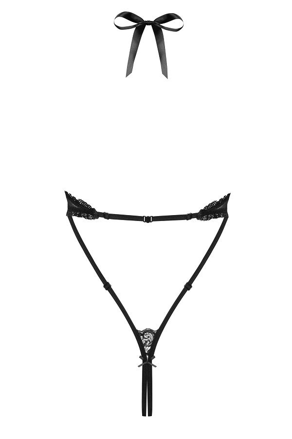 Spice up your look with this hot and intriguing teddy! Seduc... Obsessive - 830-TED-1 Teddy - Black - L/XL photo-9