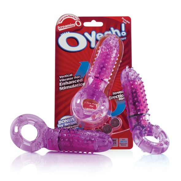 The Oyeah vibrating erection ring features a super-powered b... The Screaming O - Oyeah - Purple photo-3