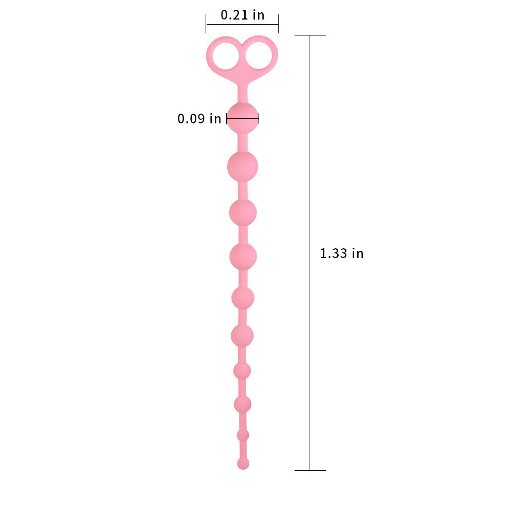 Lovetoy - Psyche's Premium Anal Beads - Pink photo-3