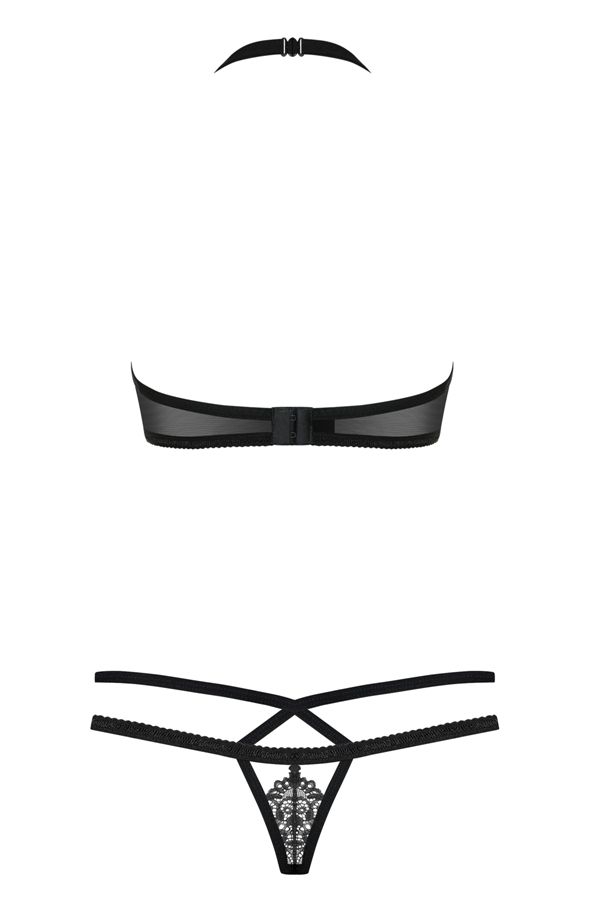 Obsessive - 838-SET-3 内衣 2件装 - 黑色 - S/M 照片
