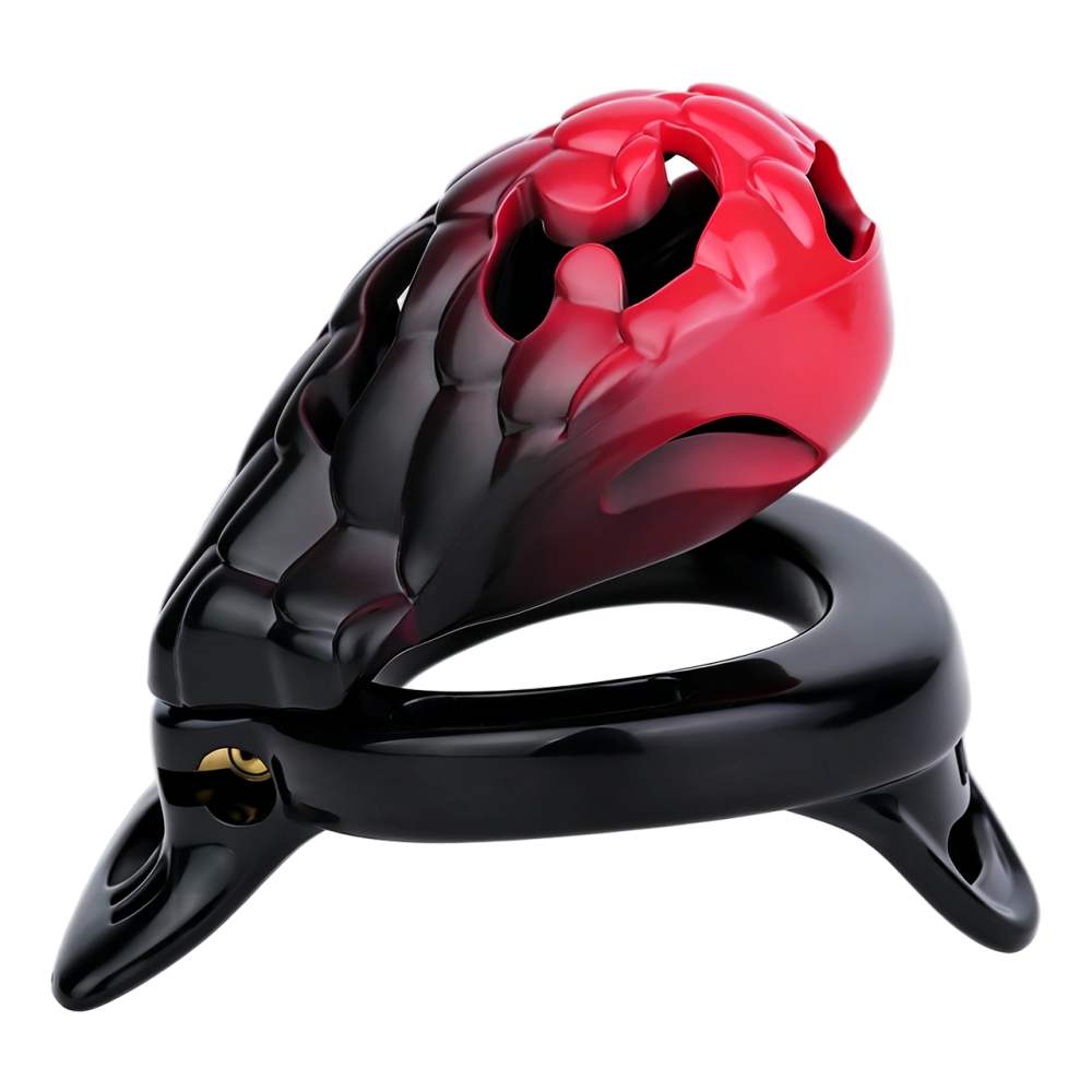 FAAK - Dragon Resin Chastity Cage S - Black photo-8