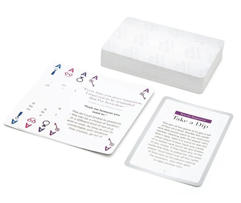 Create sparks of passion with your partner with this Fifty S... Fifty Shades of Grey - Play Nice Talk Dirty Card Game photo-2