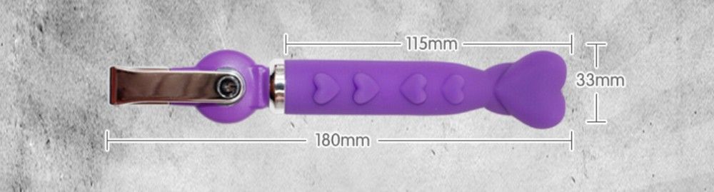 Rechargeable silicone USB plug dildo with 20 speeds.
S tron... Aphrodisia - Alice Heart Shaped Vibe - Purple photo-4