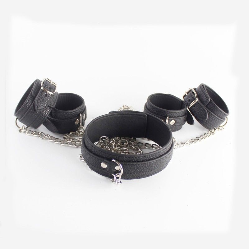 XFBDSM - Bondage Collar Harness SM Set photo-3