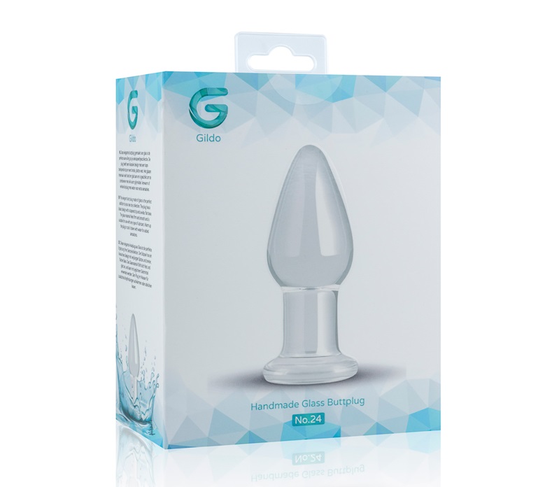 This glass butt plug is perfect for men and women who are lo... Gildo - Glass Buttplug No.24 - Clear photo-4