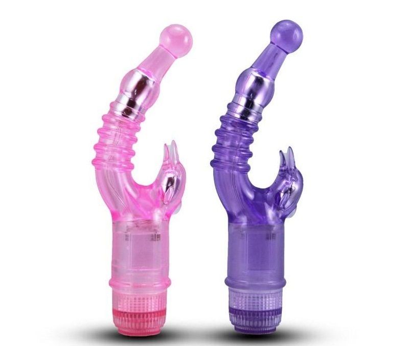 Use your waterproof Naughty Rabbit Vibrator in the tub, show... Aphrodisia - Naughty Dolphin Crystal Stimulator Vibe- Purple photo-24