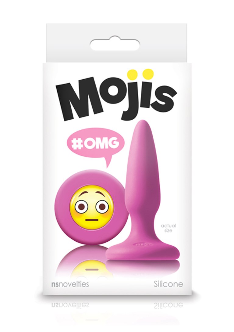 Express yourself with Moji’s. Slim-tapered mini plugs made o... NS Novelties - Mojis Plug OMG Mini - Pink photo-2