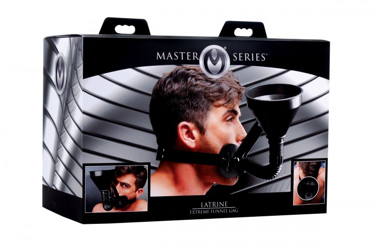 The name says it all! Pour the liquid of your choice down yo... Master Series - Latrine Extreme Funnel Gag - Black photo-6