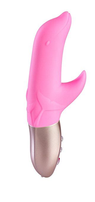 Just as you would expect from a dolphin, the DOLLY BI feels ... Fun Factory - Vibe Dolly Bi - Candy Rose photo-5