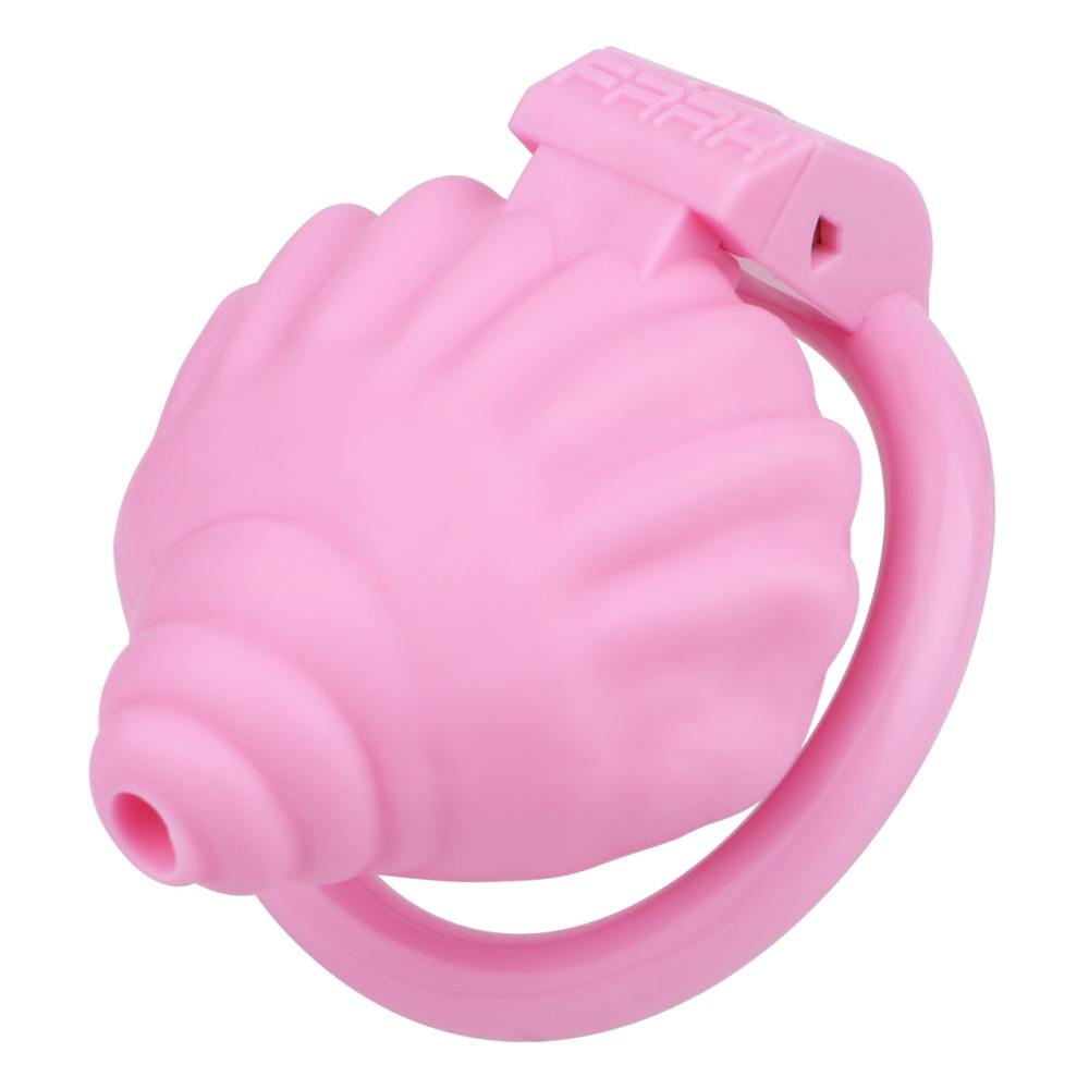 Material: Resin
Cage high: 31mm
Cage length: 47mm &nb... FAAK - Shell Resin Chastity Cage - Pink photo-3