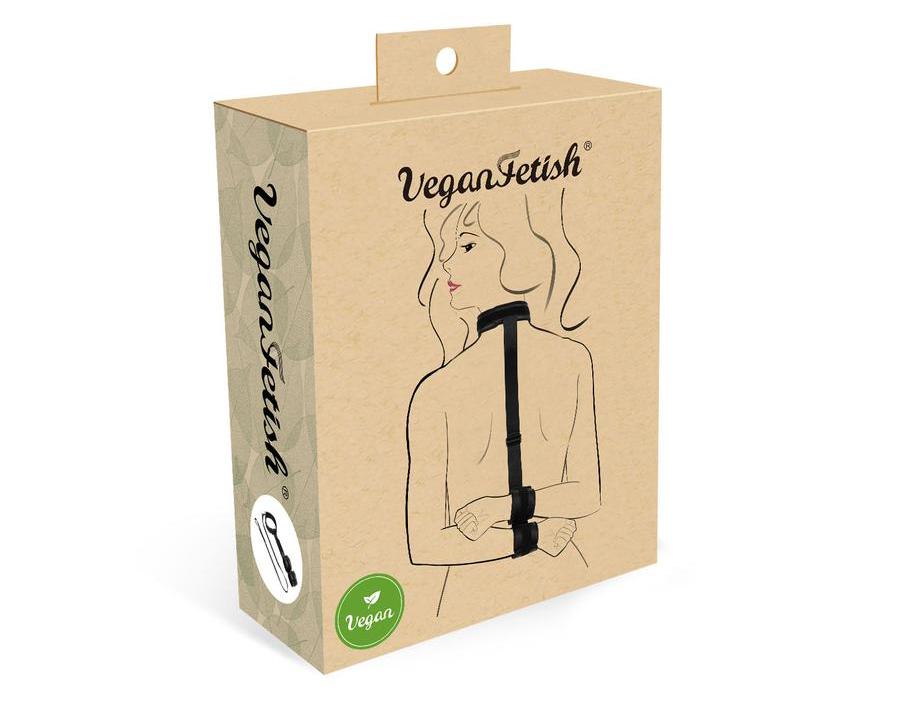 100% vegan
Super smooth waterborne Polyurethan, waterpro... Vegan Fetish - Wrist to Collar Back Restraint JP - Black photo-6