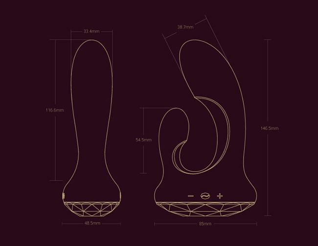 L'amourose Denia is an advanced personal massager with ultim... Lamourose - Denia - Plum photo-8