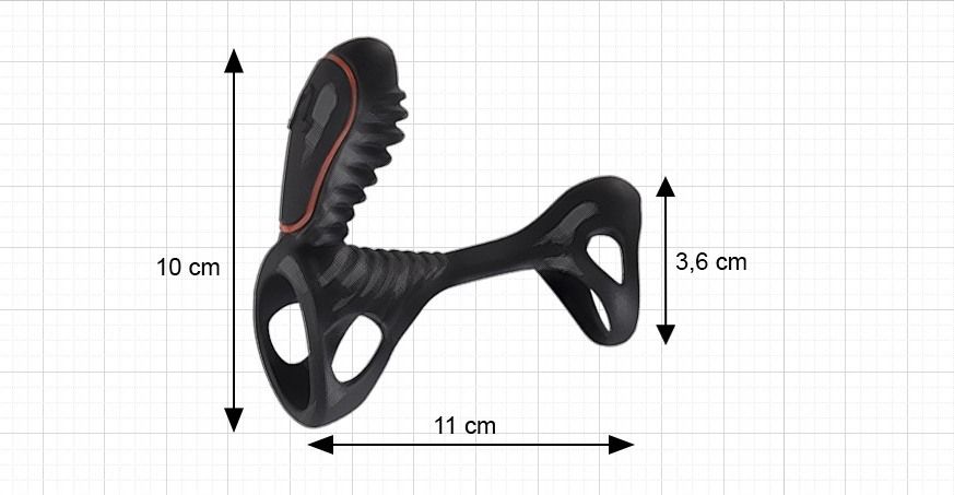 Revolutionary and powerful vibrating ring with remote contro... Adrien Lastic - Gladiator Remote Controlled Cock Ring photo-18