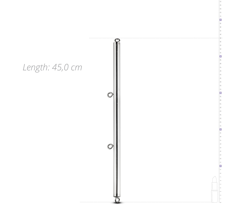 You are in charge when your partner wears this spreader bar ... Sinner Gear - Spreader Bar 45cm - Silver photo-4