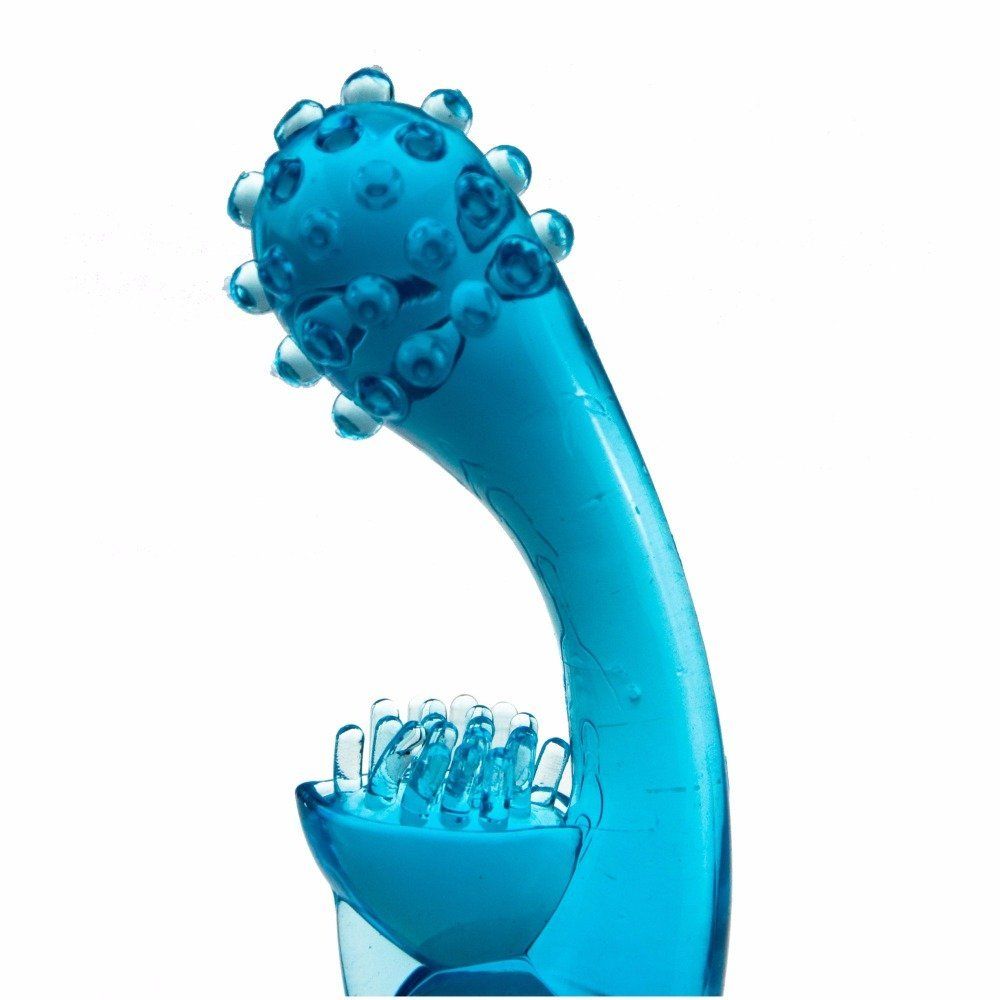 The female g spot vibrator is of phallus-like shape and espe... Aphrodisia - Corolla G Spot Massager - Blue photo-7