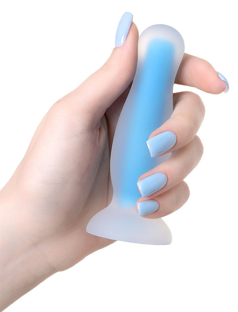 Glowing in the dark Cain Glow is your chance to go beyond re... Beyond - Kyle Glow Anal Plug - Blue photo-2