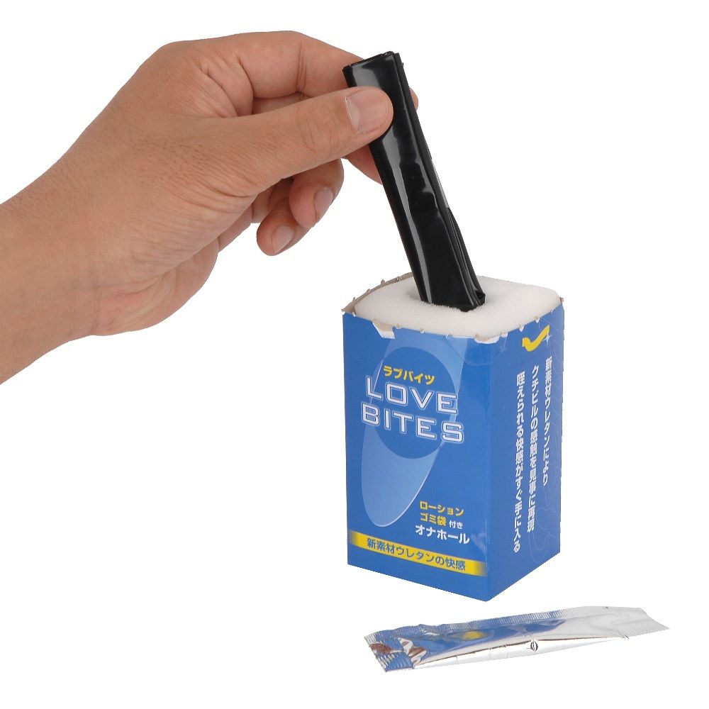 Love Bites - a new type of disposable masturbator with a uni... Rends - Love Bites Sponge Masturbator photo-3