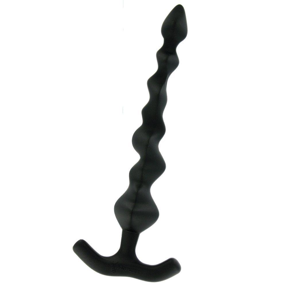 Manzzztoys - Giletti後庭串珠塞 黑色 照片-2