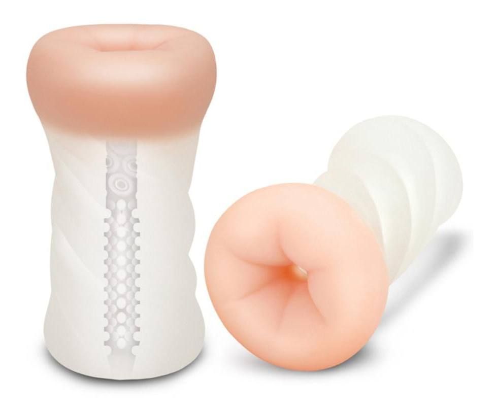 The ZOLO Squeezable & Textured Strokers are dual-density tra... Zolo - Backdoor Squeezable Transparent Stroker photo-2