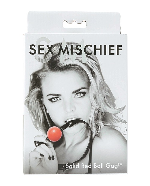 Silence can be sexy...especially with this adjustable racy r... Sex&Mischief - Solid Ball Gag - Red photo-2