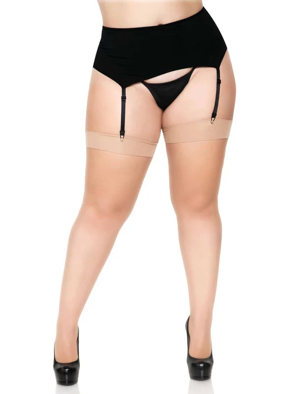 Leg Avenue - Micro Net Stockings - Nude - Plus Size photo