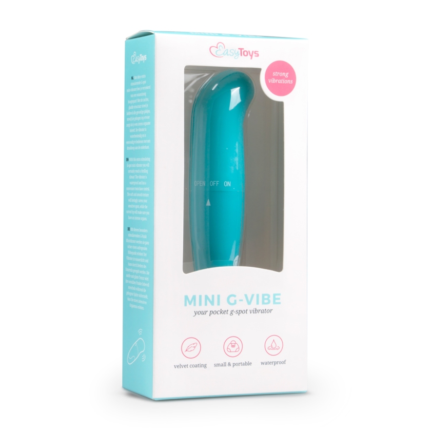 With this extra stimulating G-spot mini vibrator you will ce... Easytoys - Mini G-Spot Vibe - Turquoise photo-5