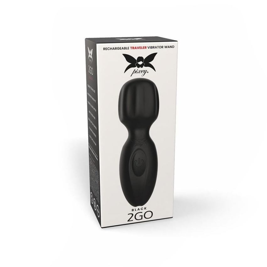 Pixey - 2Go 旅行用迷你按摩器 - 黑色 照片-9
