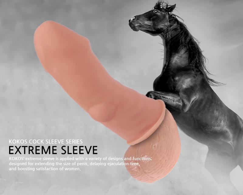 Kokos Extreme Sleeve ES. 001 - very elastic nozzle on the pe... Kokos - Extreme Cock Sleeve 37x125mm photo-9
