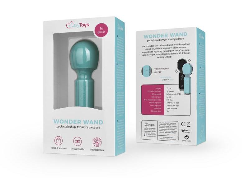 Discover this delightful Mini Vibe Wand Vibrator from EasyTo... Easytoys - Mini Vibe Wand - Aqua photo-7