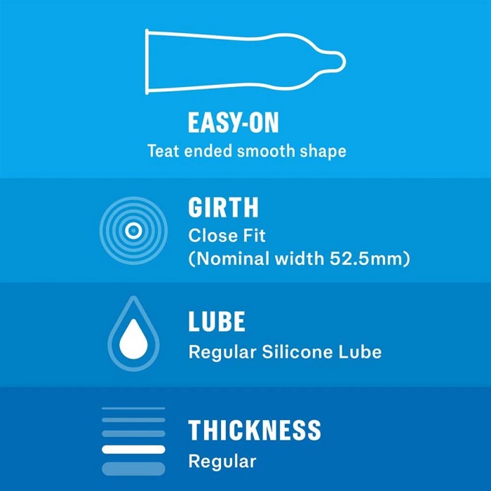 Durex Love condoms are basic Easy-On shape with pleasure gel... Durex - Love Easy On 12's pack photo-3
