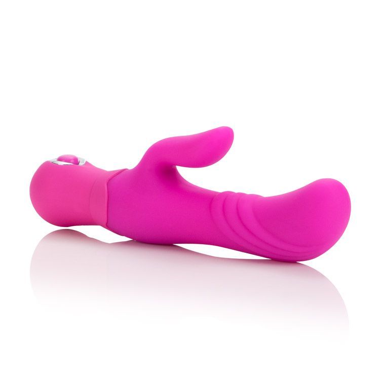 The Posh Silicone Thumper “G” packs powerful pleasure for al... CEN - Posh Thumper "G" Rabbit Vibrator - Pink photo-6