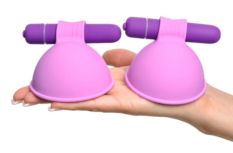 Her breasts were aching for attention. She caressed her nipp... Fetish Fantasy - Vibrating Breast Suck-Hers - Purple photo-5
