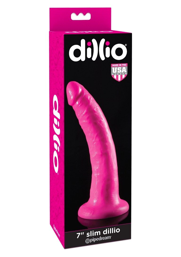 Pipedream’s boutique-friendly Dillio line is designed to hit... Pipedream - 7" Slim Dildo - Pink photo-3
