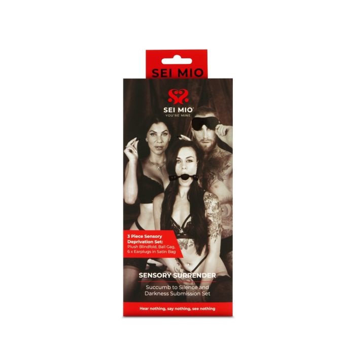 Sei Mio - Sensory Surrender 3 pcs SM Set - Black photo-7