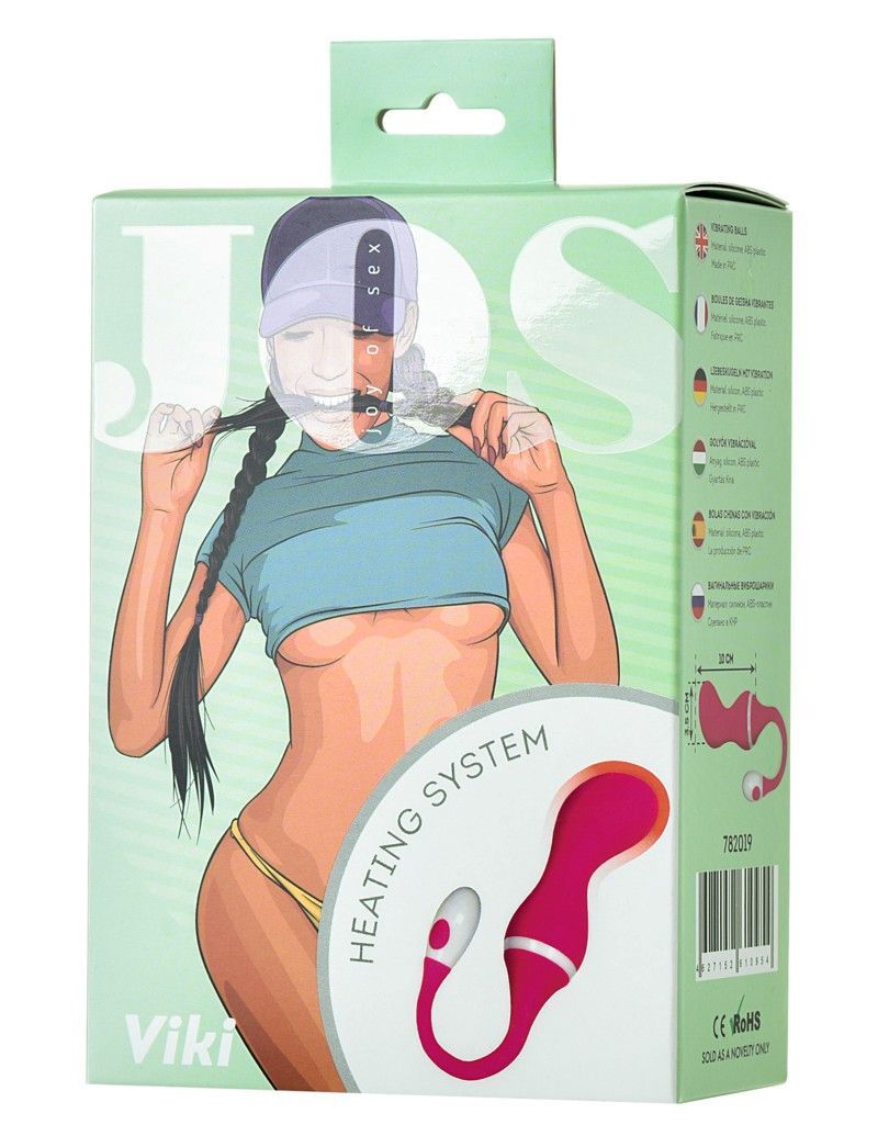 JOS - Viki Heating Vibro Balls - Pink photo-10