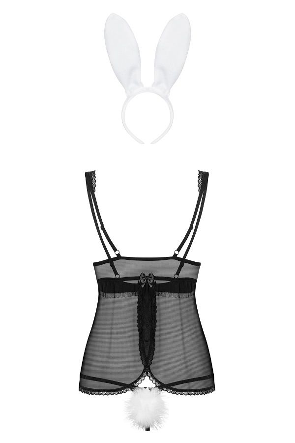 Lovely, sexy or spicy? Don’t know what to choose? It means y... Obsessive - 815-CST-1 Bunny Costume 5-pcs - Black - S/M photo-10