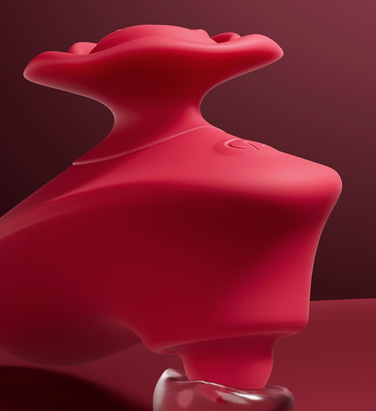 Rose design with plapping function
10 flapping modes to exp... Erocome - Rose Pluse Flapping Vibrator - Red photo-5