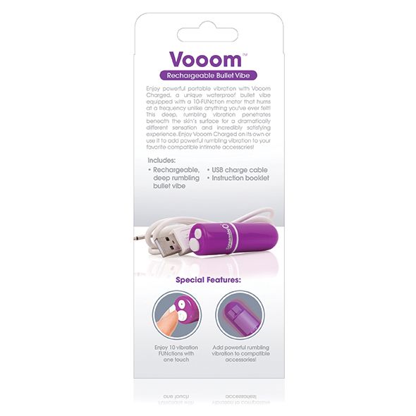Enjoy powerful portable vibration with Charged Vooom, a uniq... The Screaming O - Charged Vooom Bullet Vibe - Pink photo-6