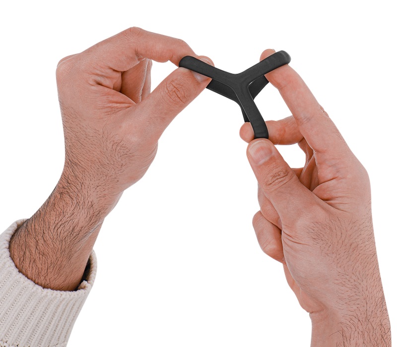 The CARSON from the INTENSE brand is a double ring designed ... Intense - Carson Double Ring - Black photo-2