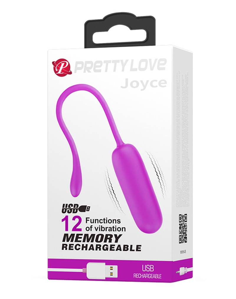 Enjoy where you want with this discreet egg vibrator. It is ... Pretty Love - Joyce Vibrating Egg - Deep Rose photo-10